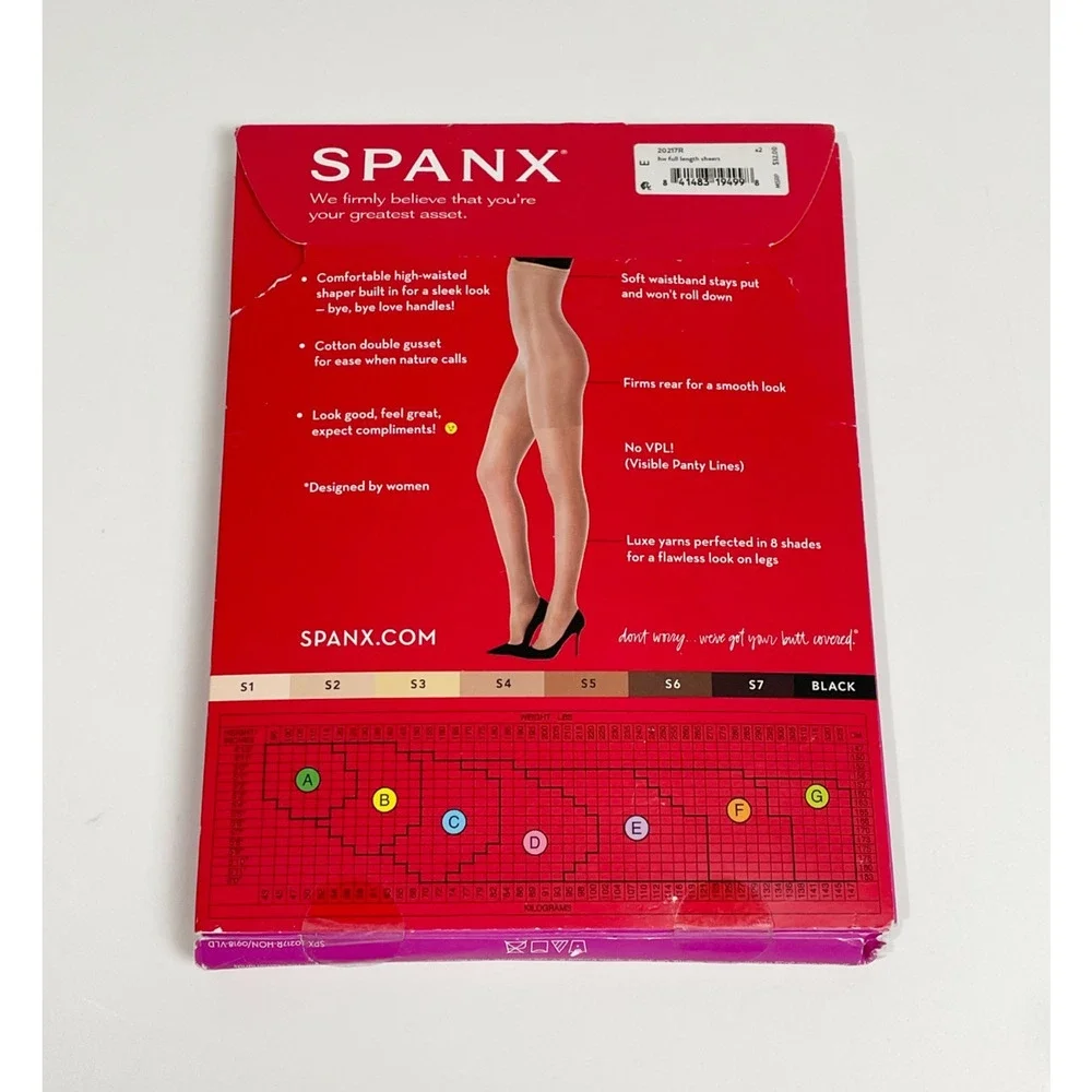 Spanx Firm Believer High Waisted Sheers Shade S2 Size E